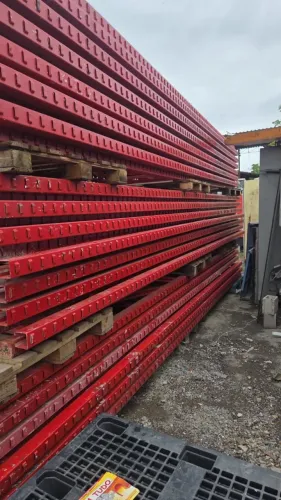 PORTA PALETE - LOTE COM 500 MONTANTES COM 6M ou 3M (ALTURA) E 2.994 LONGARINAS COM 2,3M