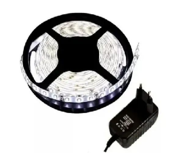 Fita led Branco Frio Rolo com 5 metros + Fonte 12v