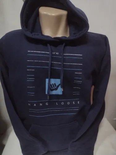 Blusão de Moletom Hang Loose Azul Marinho original Tam P em ótimo estado de conservação 