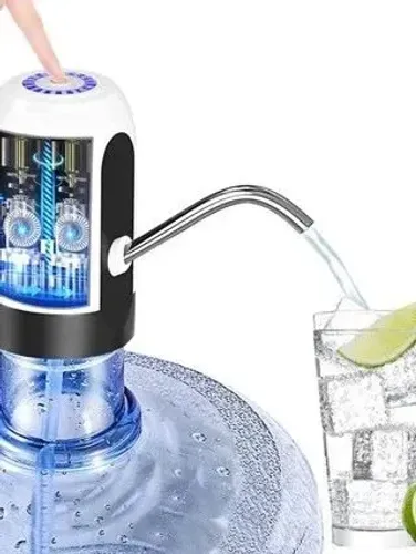 Bomba Elétrica Universal Com Carregamento USB Para Galão ou Garrafão de Água
