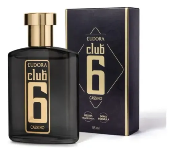 Club 6 Cassino EUDORA Deo Colônia Masculino 95ml-(Novo Lacrado)Frete Grátis