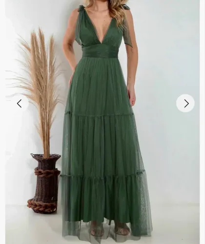 Vestido de Festa - Verde Oliva