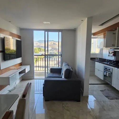 Vendo apartamento , mobiliado 02 quartos. Bairro: Rancho Novo, Condomínio Dez Nova Iguaçu