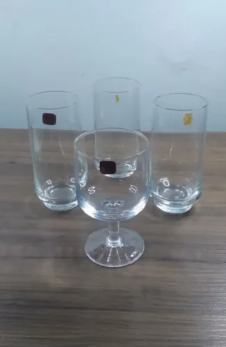 Taça e copos em cristal Reynoso antigos