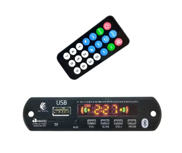 Transmissor FM Bluetooth MP3 Player Não Amplificada