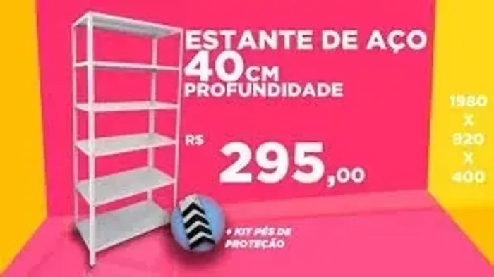 aestante aço nova 040cm 295,00