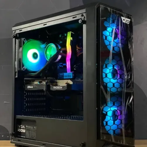 PC Gamer Novo RYZEN 5 + RX 6600 + 1 ano de garantia e em até 12x
