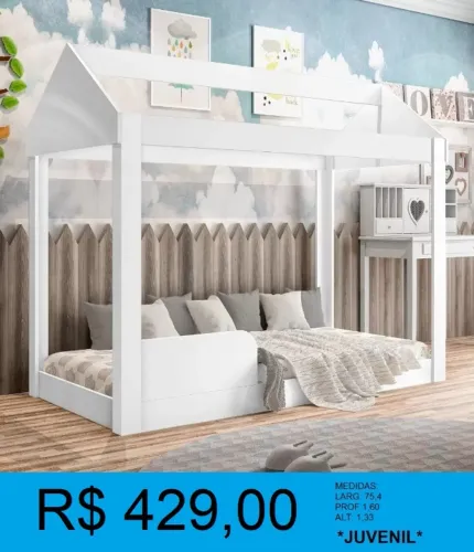 Cama montessoriana juvenil linda - entrega gratis 