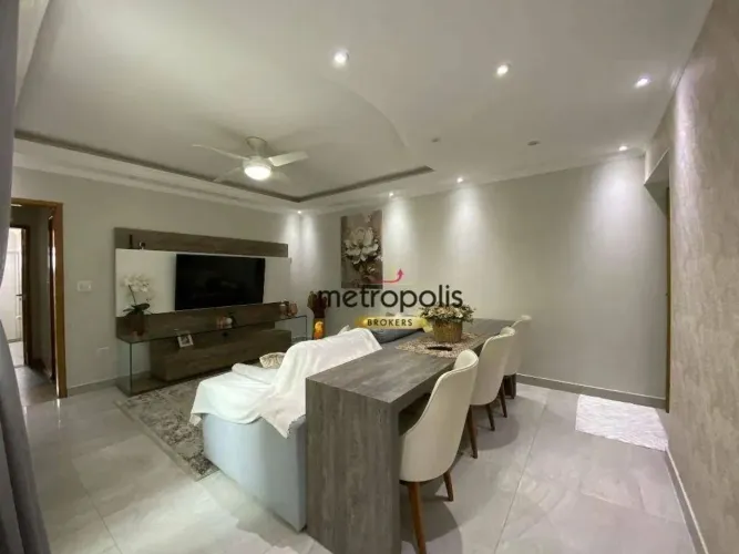 Cobertura à venda, 167 m² por R$ 851.000,00 - Vila Camilópolis - Santo André/SP