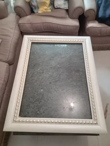 Moldura antiga laqueada e douração 
