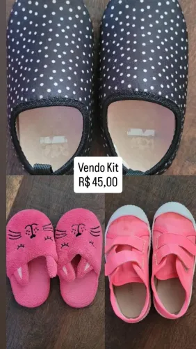 Kit de Sapato, Tênis, Pantufa Infantil 