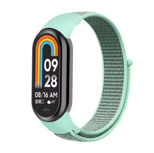 Pulseira Nylon verde para Miband 8/9