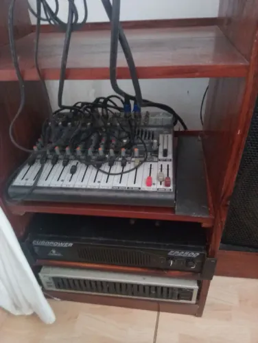 Mesa de Som 12 Canais + Amplificador + Equalizador