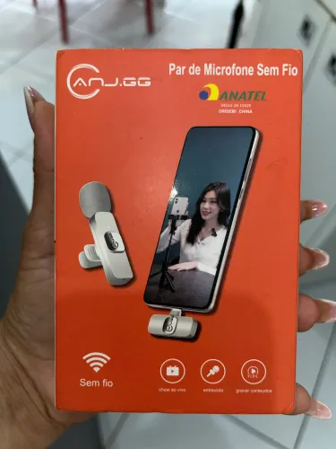 Par de microfone sem fio lapela ANJGG