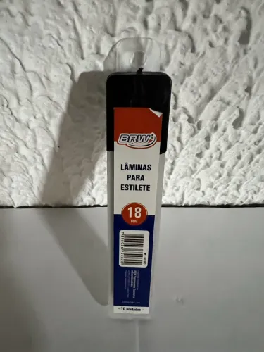 Lâmina para estilete 18mm largo-caixa com 10 lâminas 