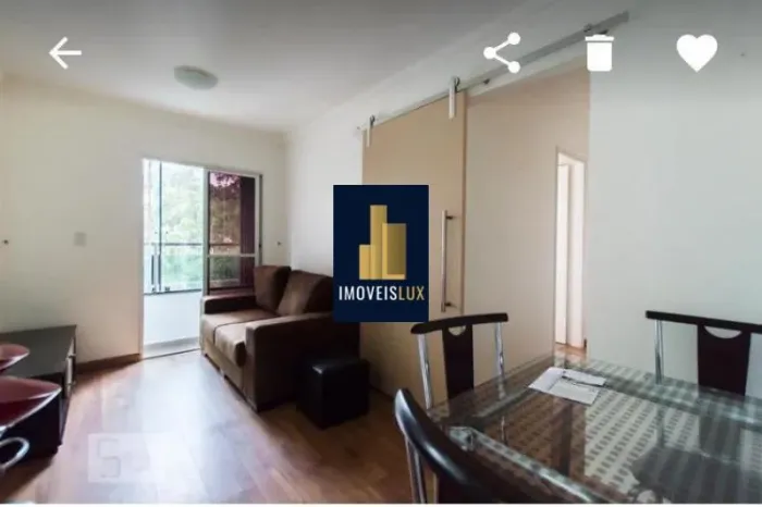 Apartamento para locação mobiliado no Morumbi, São Paulo-SP: 2 quartos, 2 salas, 1 banheir