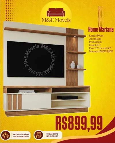 Home para tv de até 55 com entrega grátis