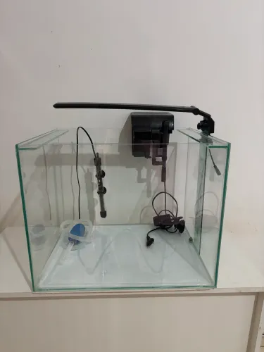 Aquário 80 litros com filtro e luminária