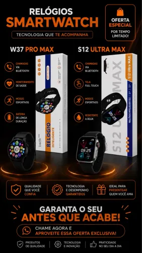 Relógio inteligente smartwatch 