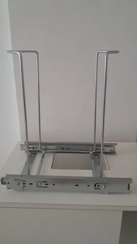 Vendo suporte de lixeira de inox para móvel planejado. 