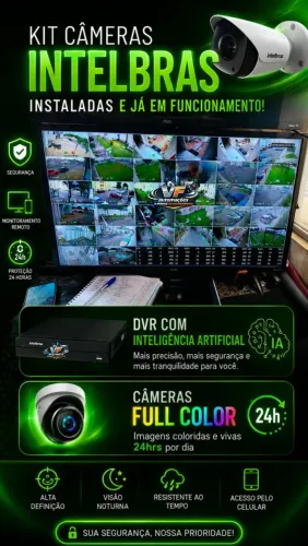 Kit 32 câmeras de segurança Full Color Intelbras 