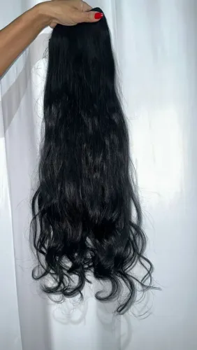 Cabelo humano na tela até 70cm 