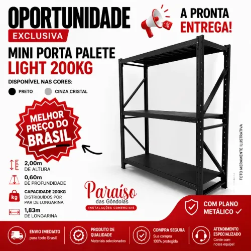 MINI PORTA PALLET BARATO E RESISTENTE - ENTREGA RAPIDA 