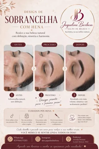 Design de Sobrancelha / Design com Henna
