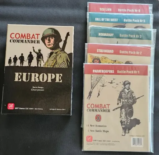 Combat Commander Europe + 5 Battle Packs Jogo de Tabuleiro importado inglês GMT board game