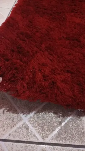 Tapete Shaggy Vermelho