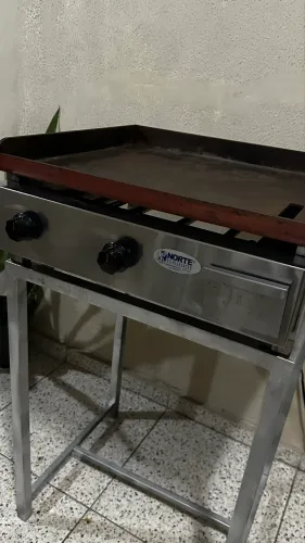 ? CHAPA PARA LANCHES + SUPORTE METÁLICO