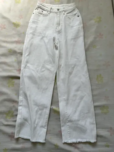 Calça Branca Shein Petite - Cintura Alta (Tam XXS / PP)