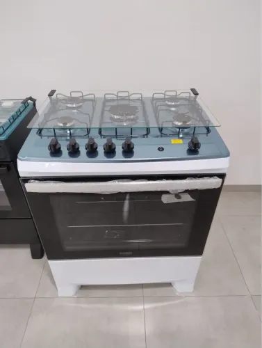 ? FOGÃO DAKO 5 BOCAS ? INOX COM TAMPA DE VIDRO ?