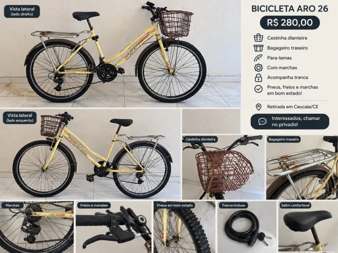 VENDO BICICLETA ARO 26
