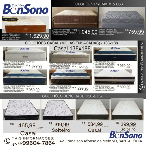 Colchao casal molas, espuma pronta entrega  pilar, marechal, barra de São Miguel consulte