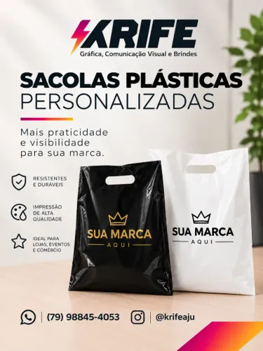 Sacolas Plásticas Personalizadas - Krife