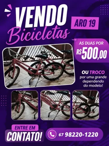Vendo bicicletas 500$ as duas