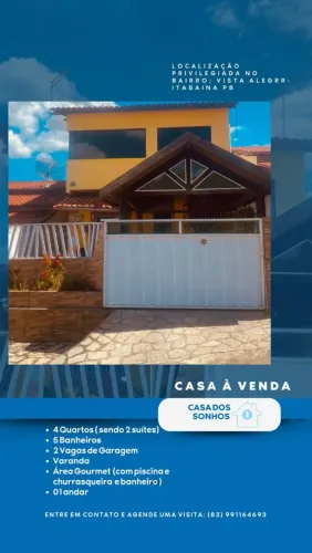 Casa com vista privilegiada em Itabaiana
