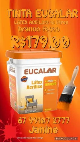 Tinta látex 18 litros Branco 