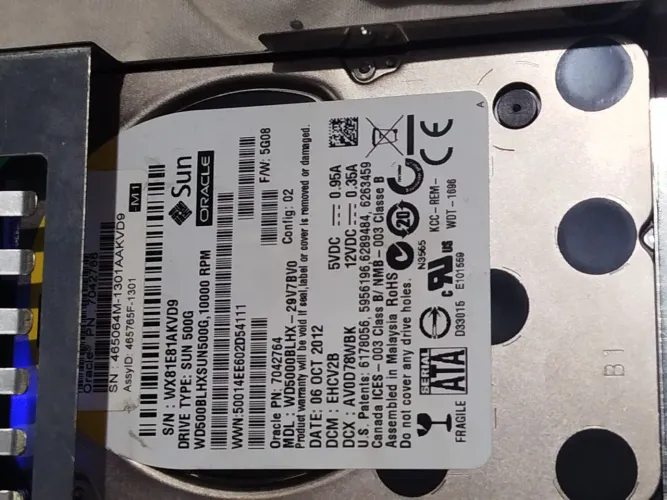 HD Sata 500 GB 10.000 rpm