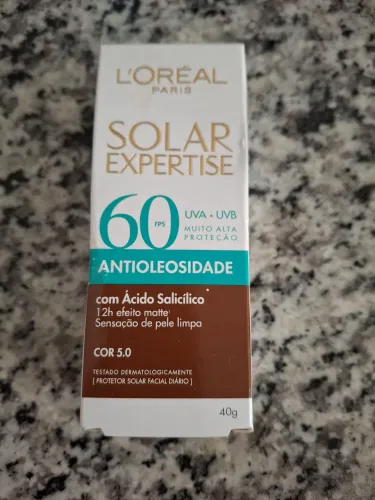 Protetor solar rosto, Solar expertise,60,cor marrom escuro