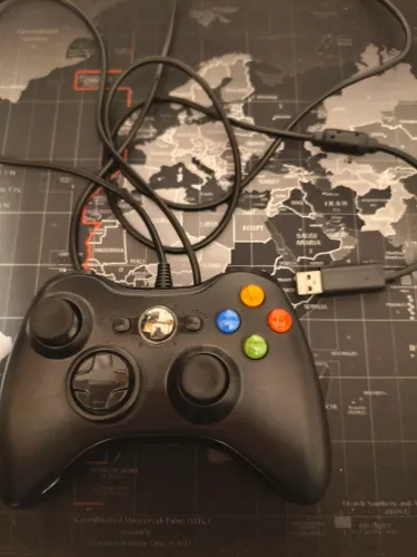 Controle USB com fio - Xbox360 Notebook PC - Preto