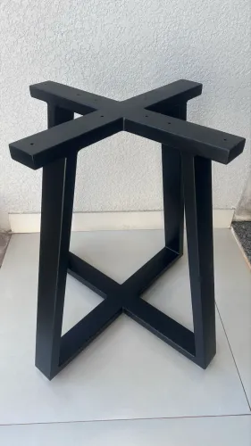 Pé/base para mesa em aço modelo X pronta entrega