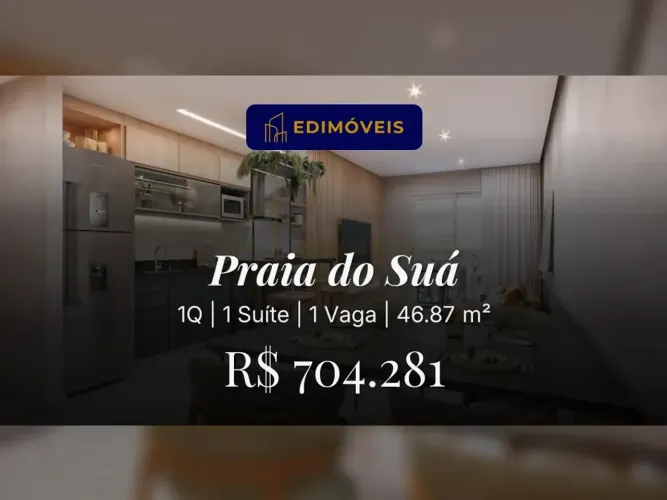 Oportunidade na Praia do Suá: Apartamento 1 quarto com varanda gourmet
