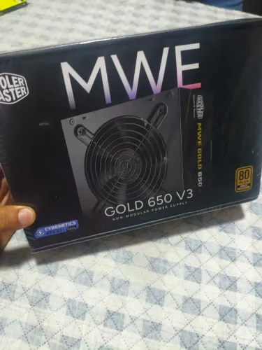 Fonte cooler master atx 3.1 650w mwe gold 650 v3 pfc ativo 80 plus gold
