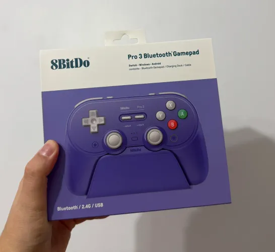 Controle 8BitDo Pro 3 Bluetooth - Novo