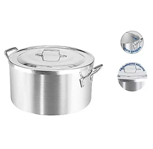 Caçarola Panela Grande Industrial 17L - 1 Semana de Uso
