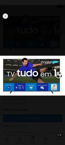 Smart Tv Samsung Led 50 4k Wi-fi Tizen Crystal 4k com games de última geração game pass