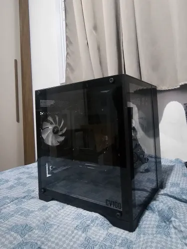 Gabinete + controladora + 4 fans argb