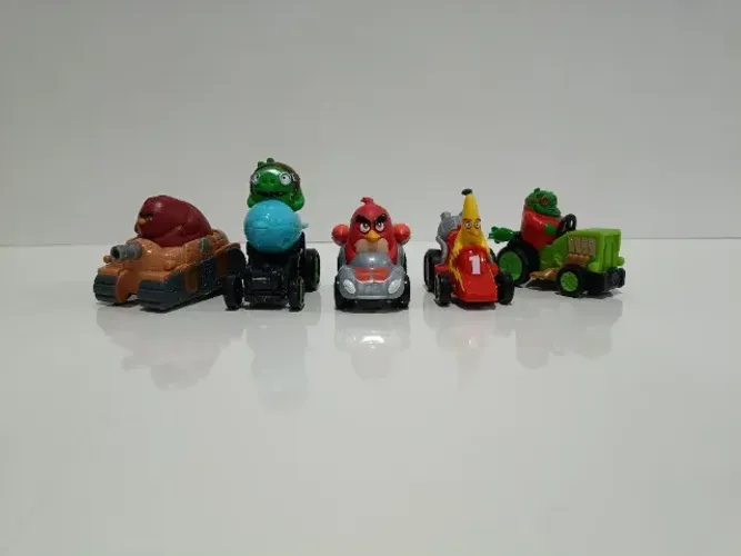 Kit 5 carrinhos Angry Birds 2